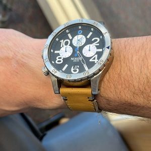 Nixon Chrono Leather Band 48-20